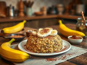 Crepioca Energética de Banana e Cacau
