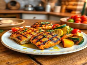 Frango Grelhado Brasileiro com Ervas Mediterrâneas Low Carb
